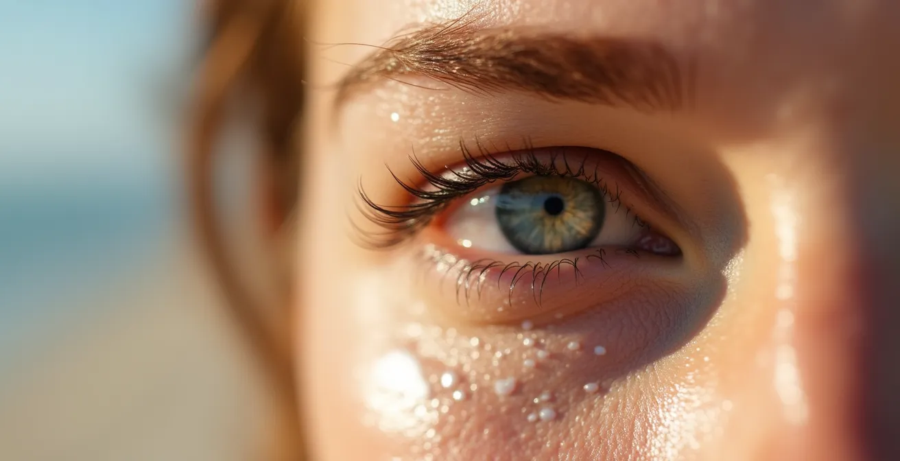 Mineralischer Sonnenschutz für die empfindliche Augenpartie bei Retinol-Anwendung