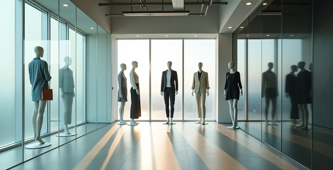 Visuelle Darstellung des Smart-Casual-Spektrums von casual bis formell