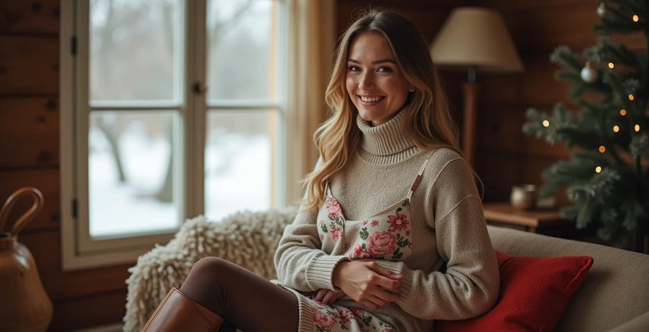 Drei verschiedene Layering-Techniken für Sommerkleider im Winter